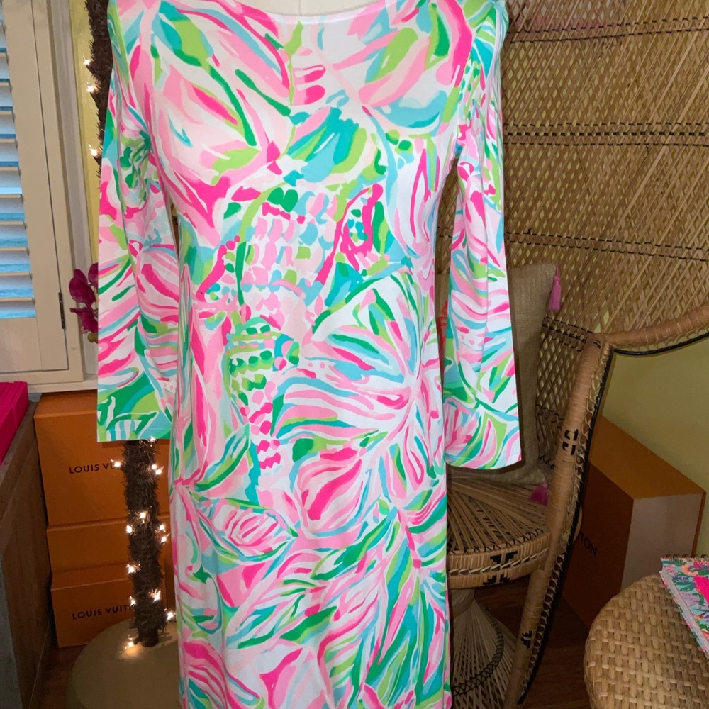 Lilly Pulitzer NWT Ophelia Swing Dress Croc My World